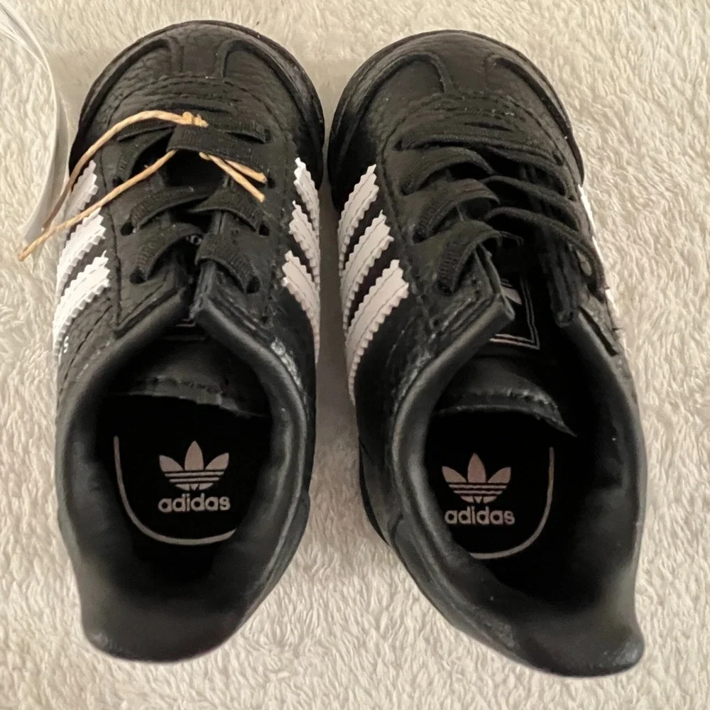Adidas Samoa I Shoes Size 4K Kids Boys Girls Black And White Youth Unisex JH6779